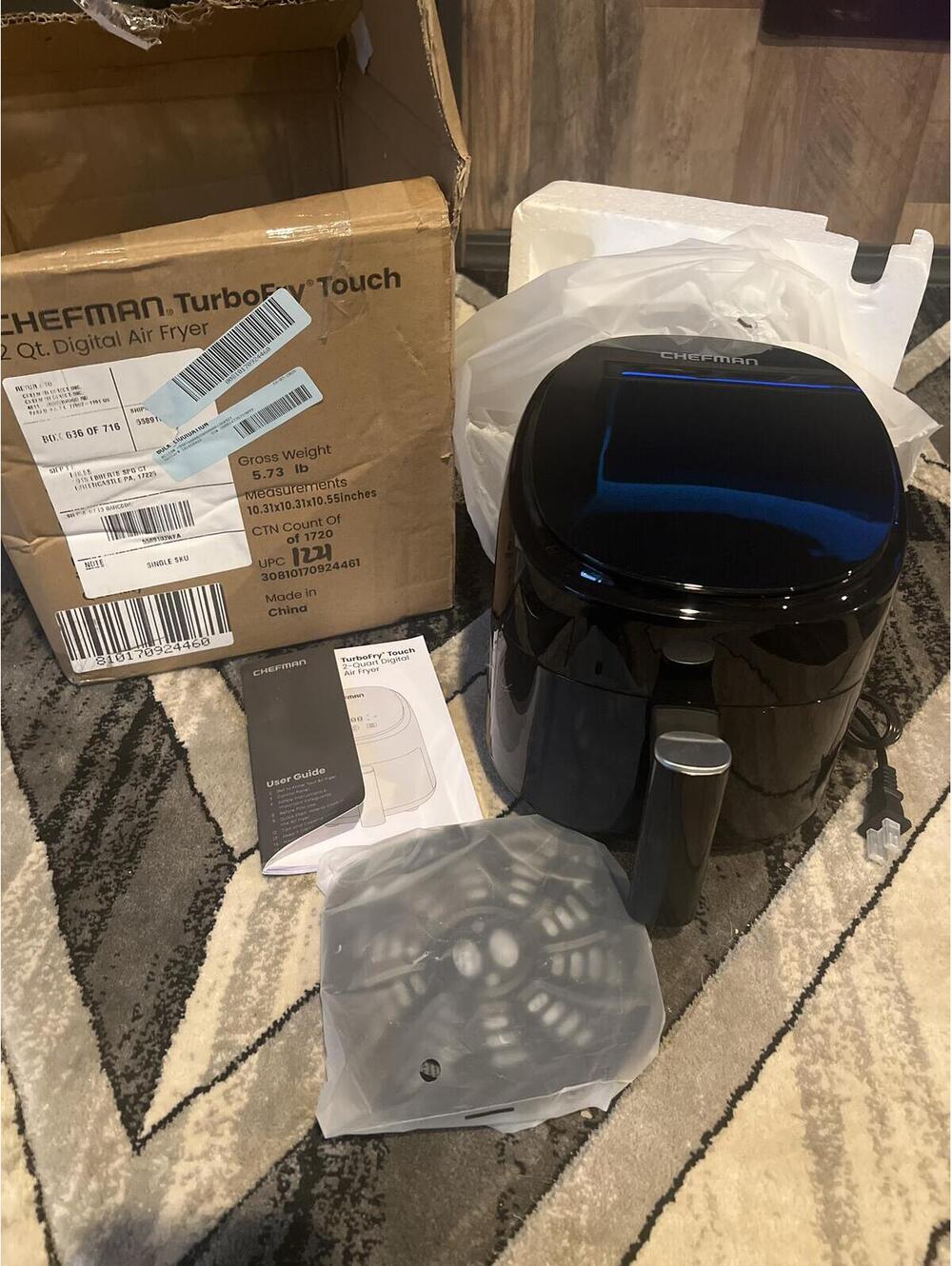 Chefman TurboFry Touch 2 Qt. Digital Air Fryer - Black